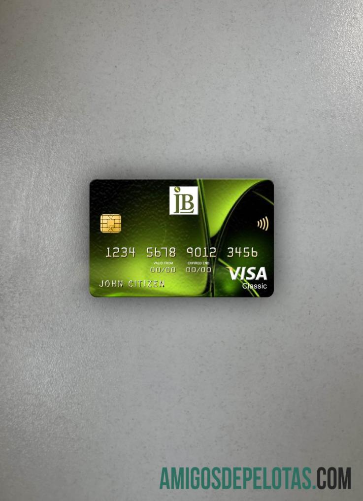 Libéria IB International Bank Visa Classic Card Photolook Frente exemplo